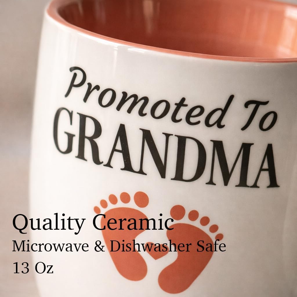 Promoted to Grandma and Grandpa footprint mug set – Triple Gifffted gift, photo 3