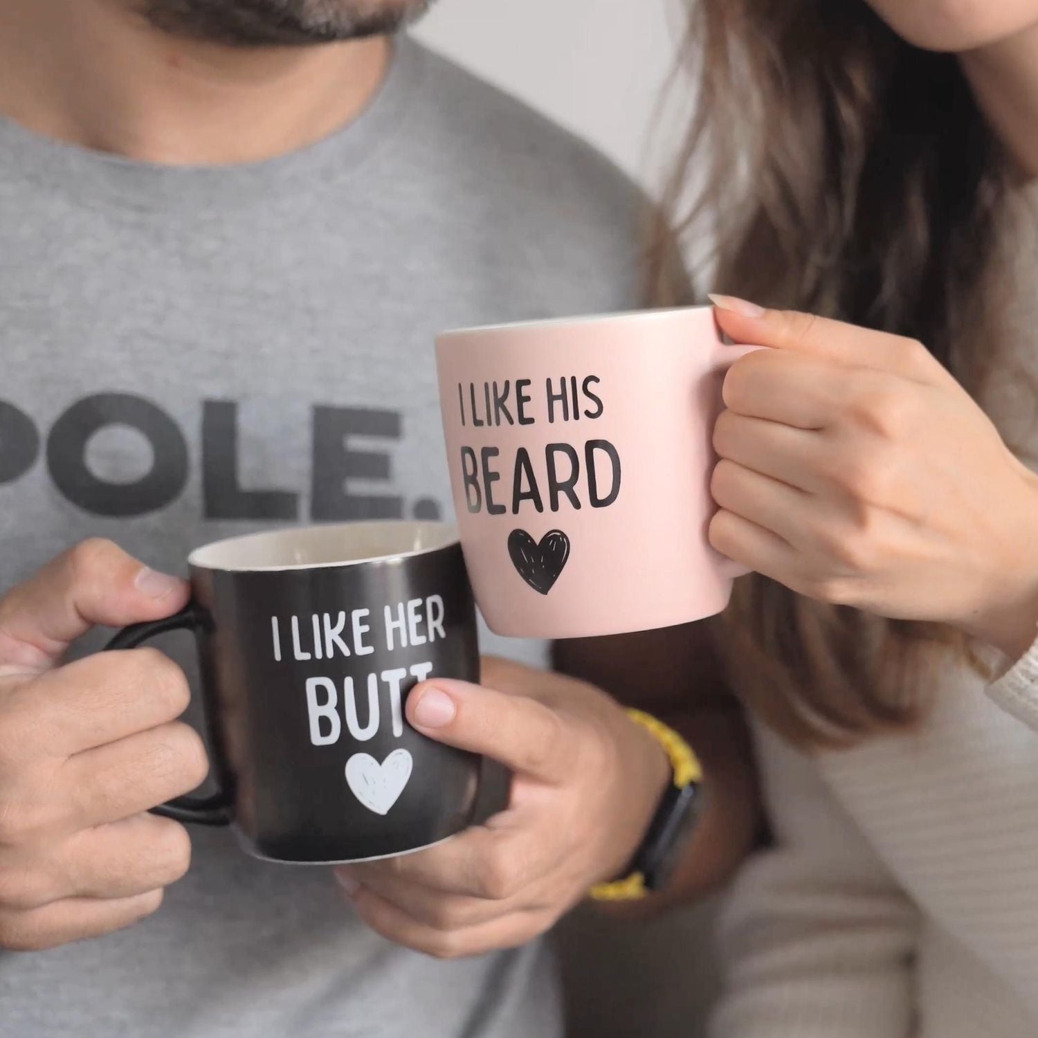 Beard & Butt Love Set: Perfect Match Mugs