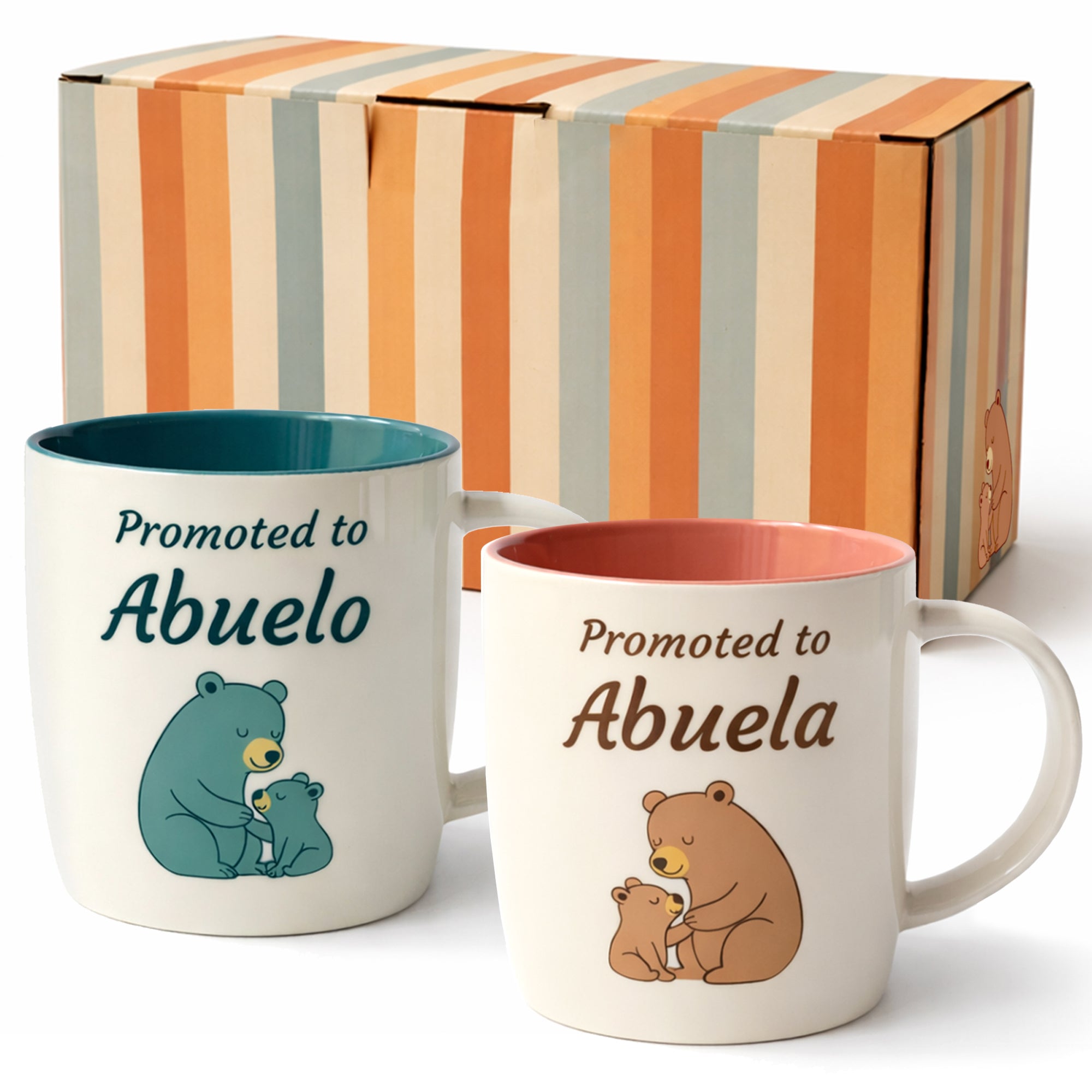 Promoted to Abuelo & Abuela Mugs - Bears