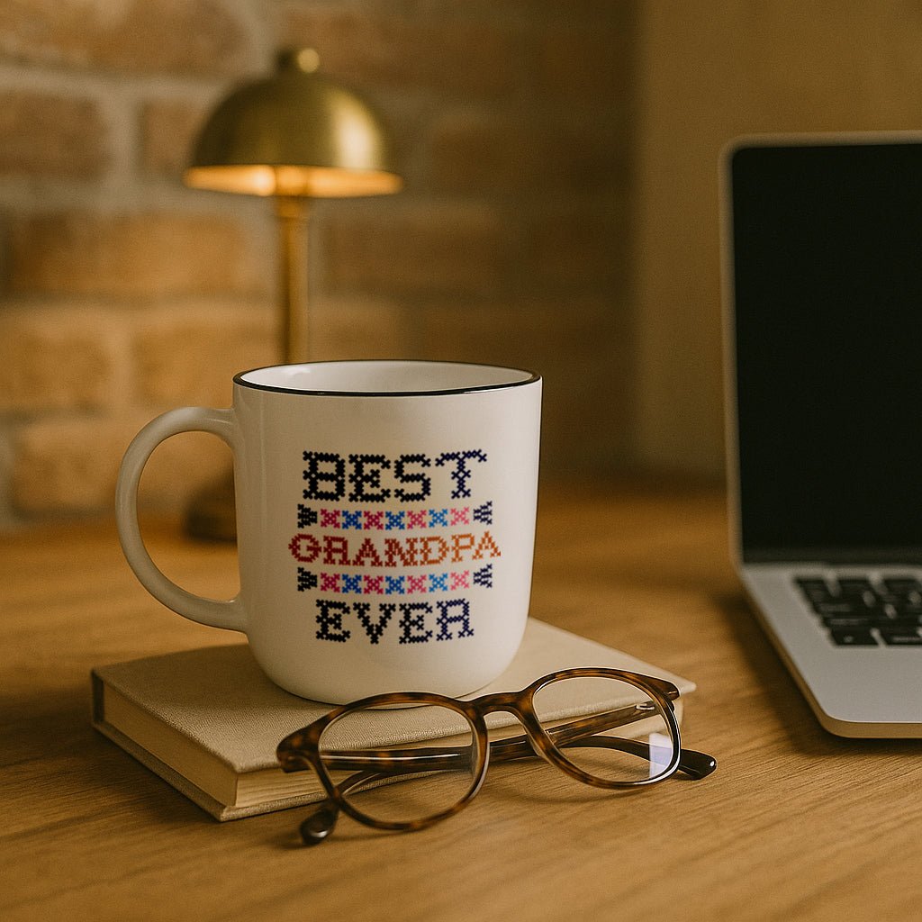 Best Grandpa & Grandma Ever Mug Set – Knit-Inspired Design