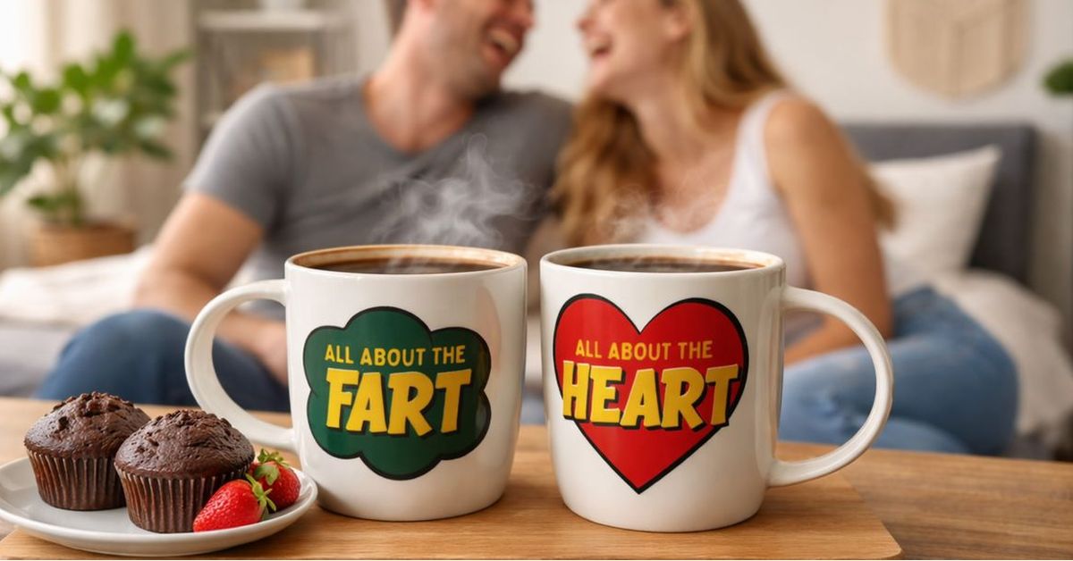 Playful His & Hers Mugs