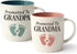 Promoted to Grandma and Grandpa footprint mug set – Triple Gifffted gift