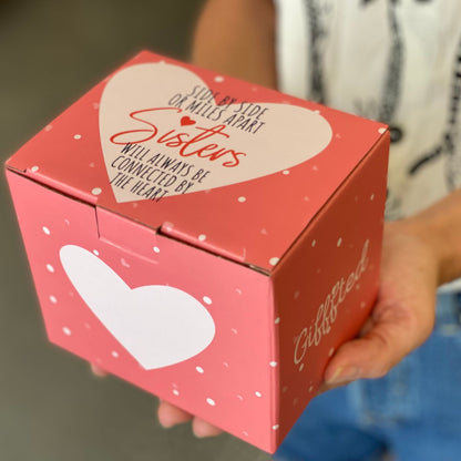 Sisters Mug &amp; Cozy Socks Gift Set – Always Connected by the Heart
