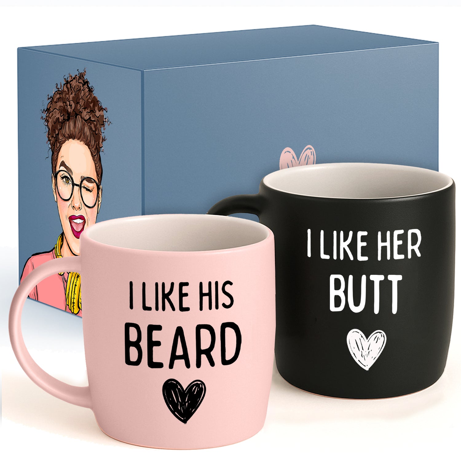 Beard &amp; Butt Love Set: Perfect Match Mugs