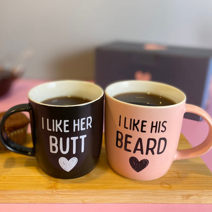 Beard &amp; Butt Love Set: Perfect Match Mugs