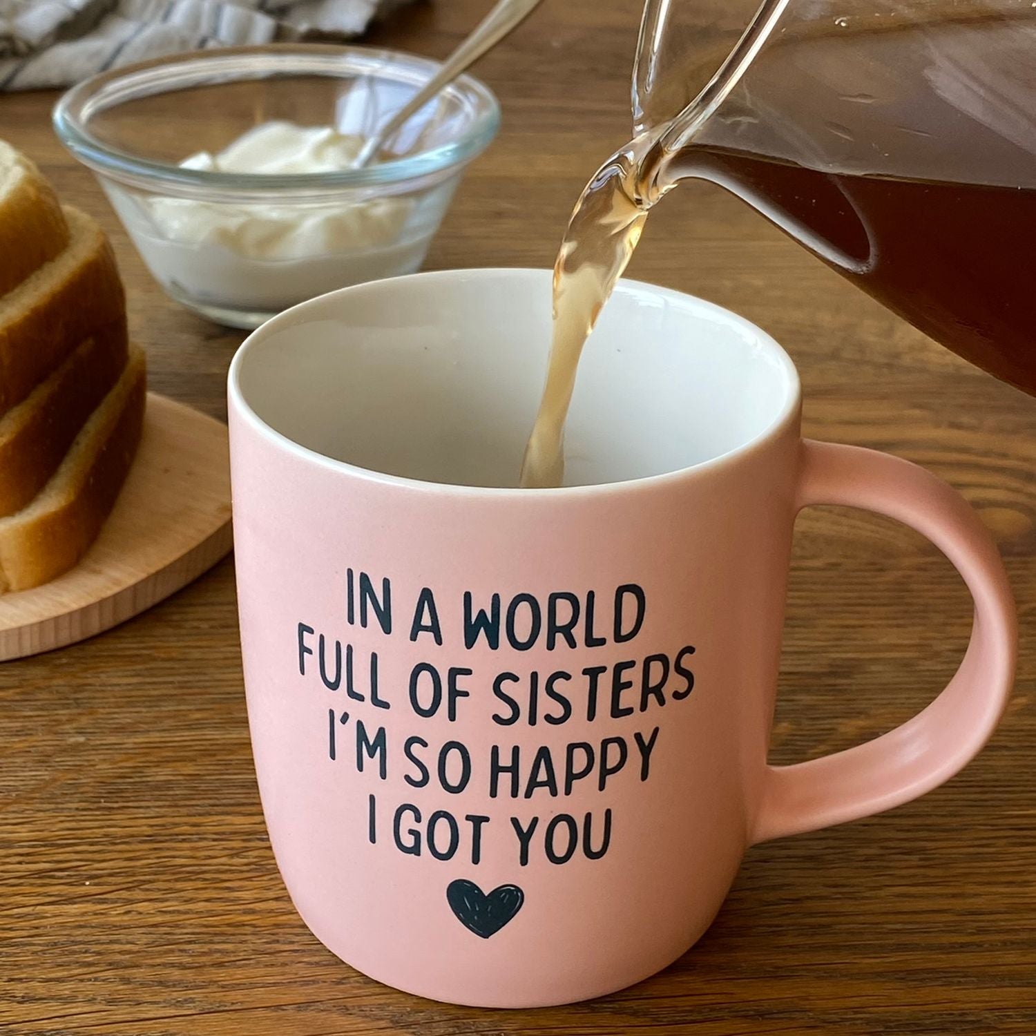 Sisters Mug &amp; Cozy Socks Set – So Happy I Got You