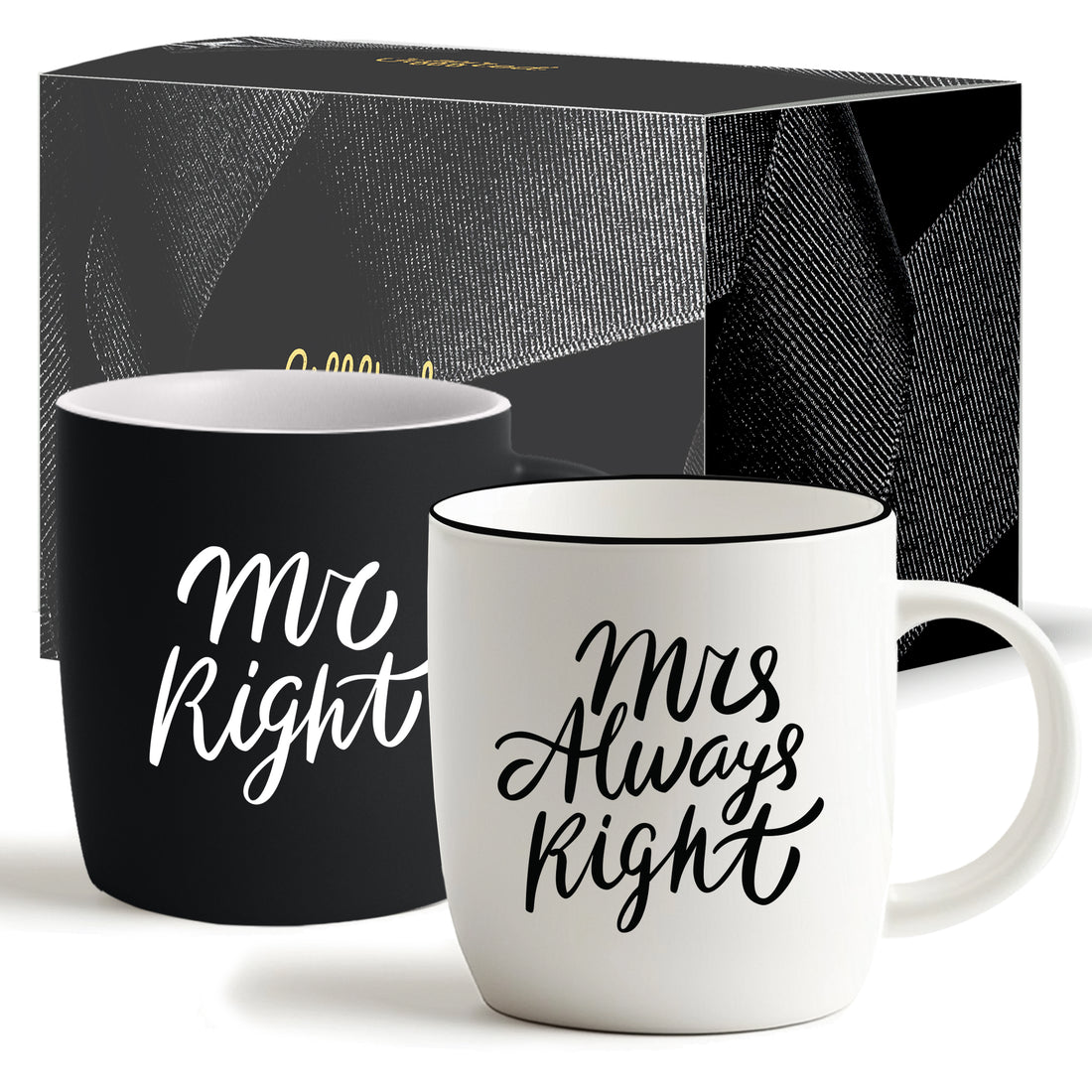 His &amp; Hers Mug Set – Mr. Right &amp; Mrs. Always Right