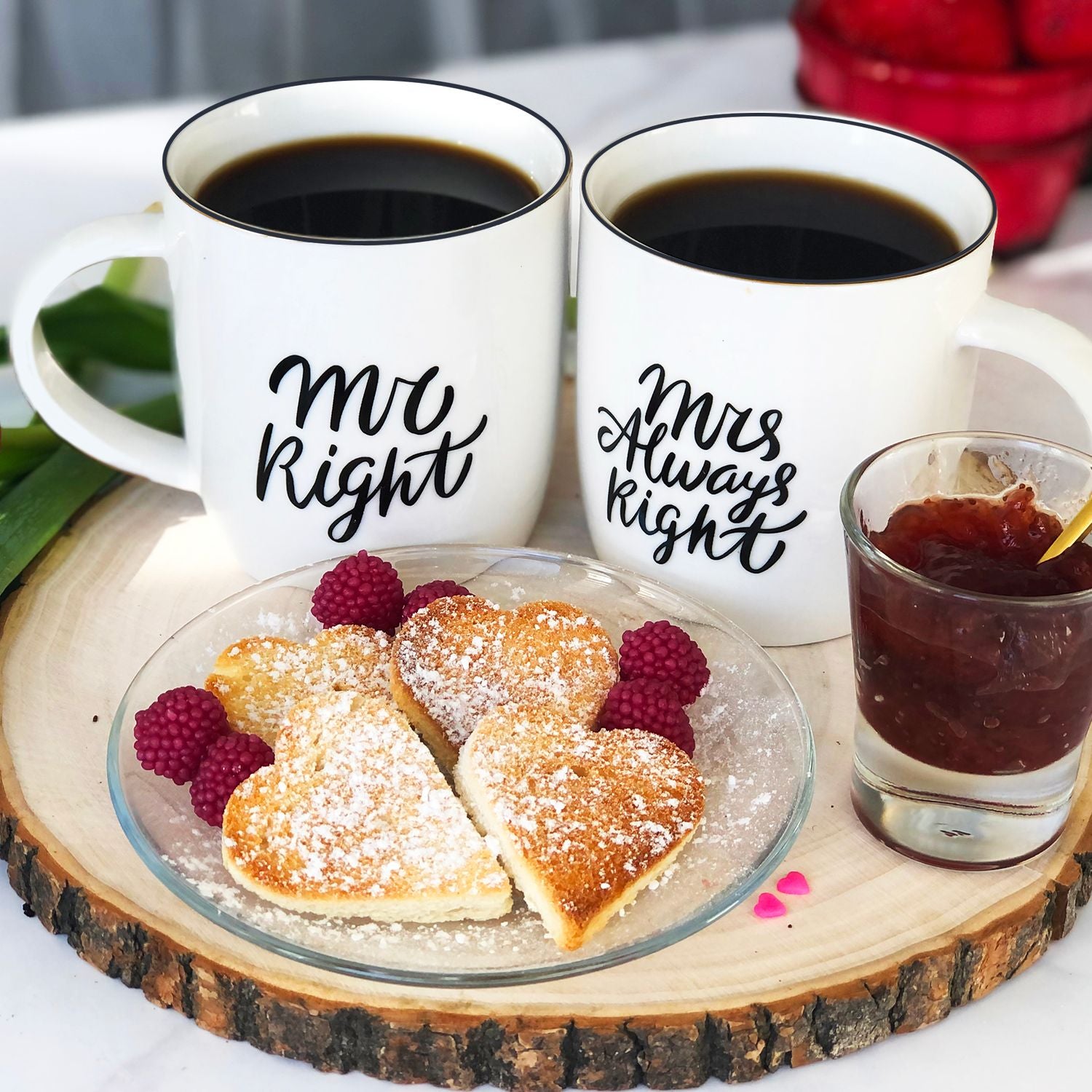 Mr. Right &amp; Mrs. Always Right Coffee Mugs