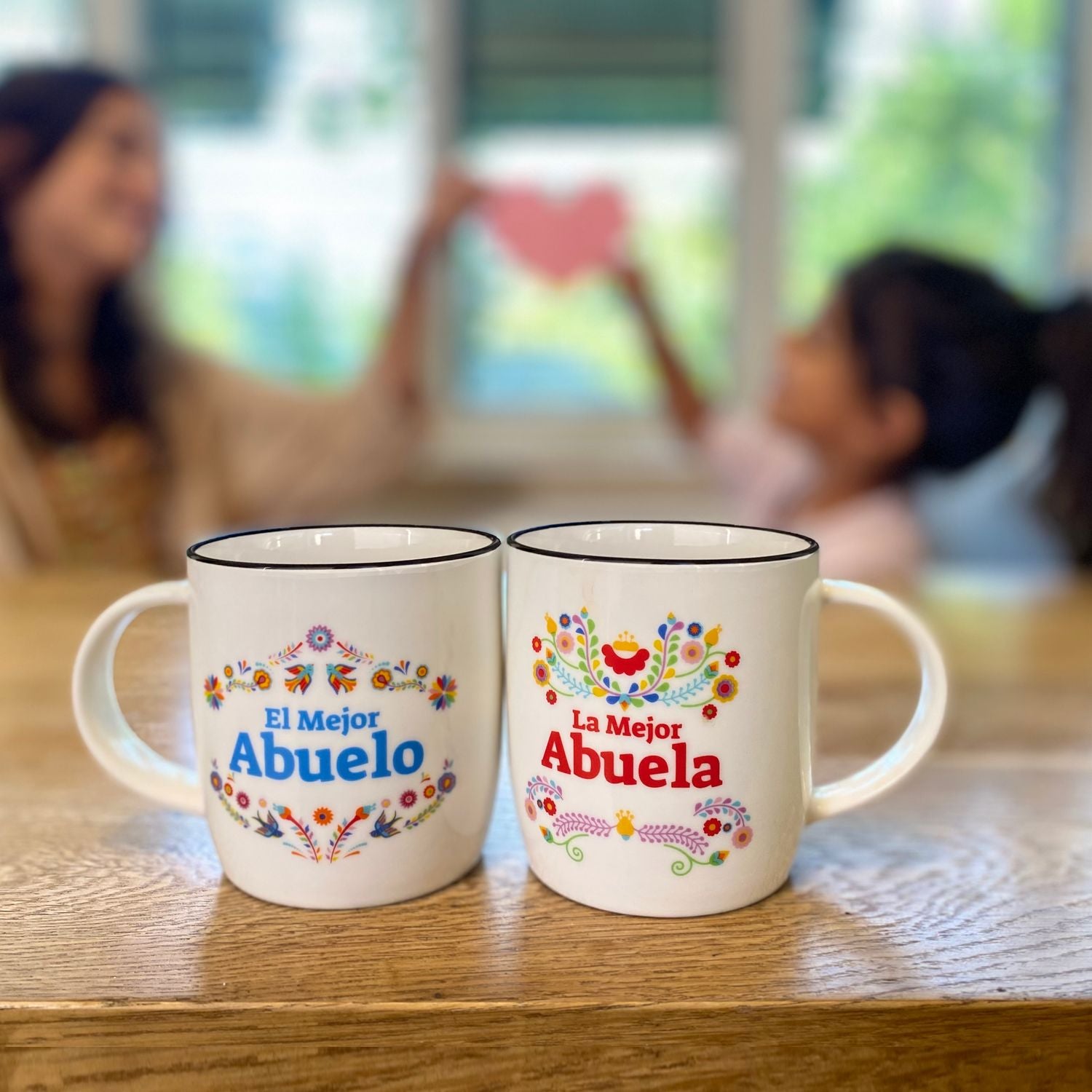 Abuela &amp; Abuelo Gift Mugs – A Colorful Spanish Tribute