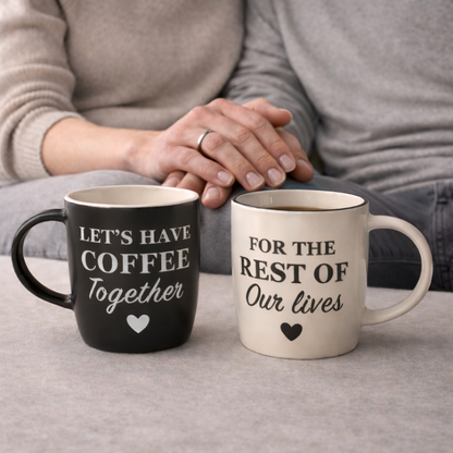 Let’s Have Coffee Together For the Rest of Our Lives Mug Set