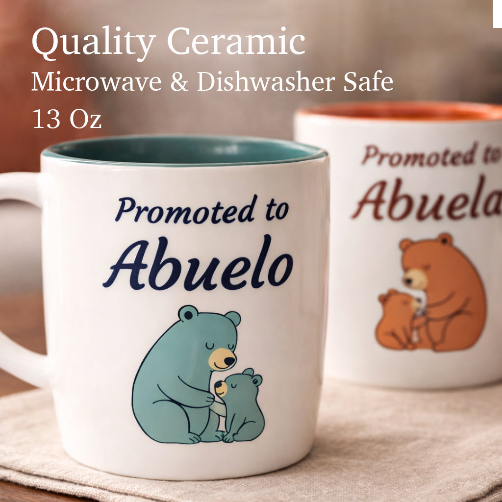 Promoted to Abuelo &amp; Abuela Mugs - Bears