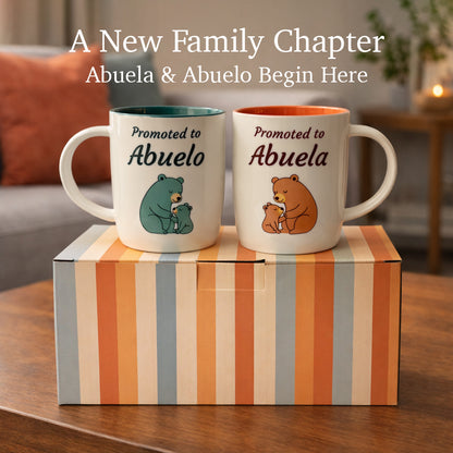 Promoted to Abuelo &amp; Abuela Mugs - Bears