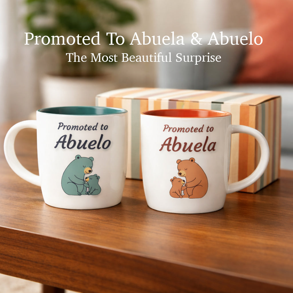 Promoted to Abuelo &amp; Abuela Mugs - Bears