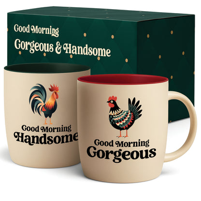 Good Morning Handsome &amp; Gorgeous Mug Set