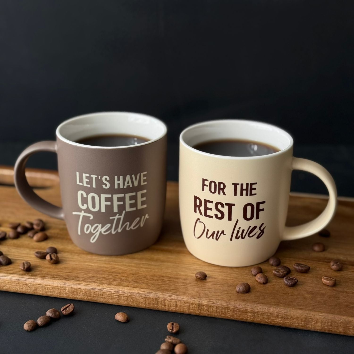 Let’s Have Coffee Together – For the Rest of Our Lives Mug Set
