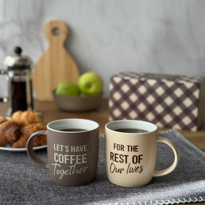 Let’s Have Coffee Together – For the Rest of Our Lives Mug Set