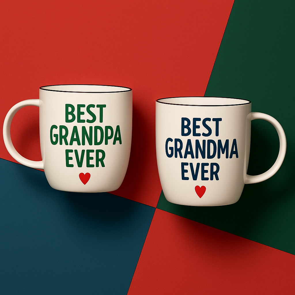 Best Grandma &amp; Grandpa Ever Mug Set