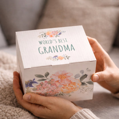 World’s Best Grandma Mug &amp; Cozy Socks Gift Set