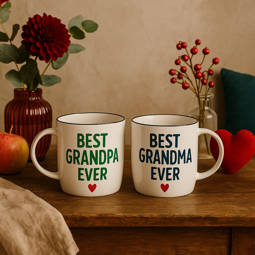 Best Grandma &amp; Grandpa Ever Mug Set