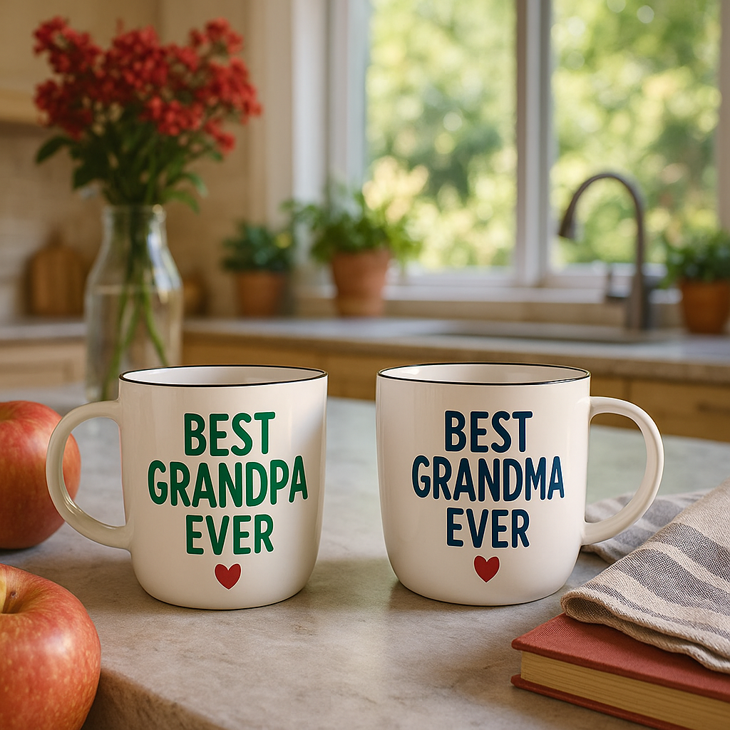 Best Grandma &amp; Grandpa Ever Mug Set