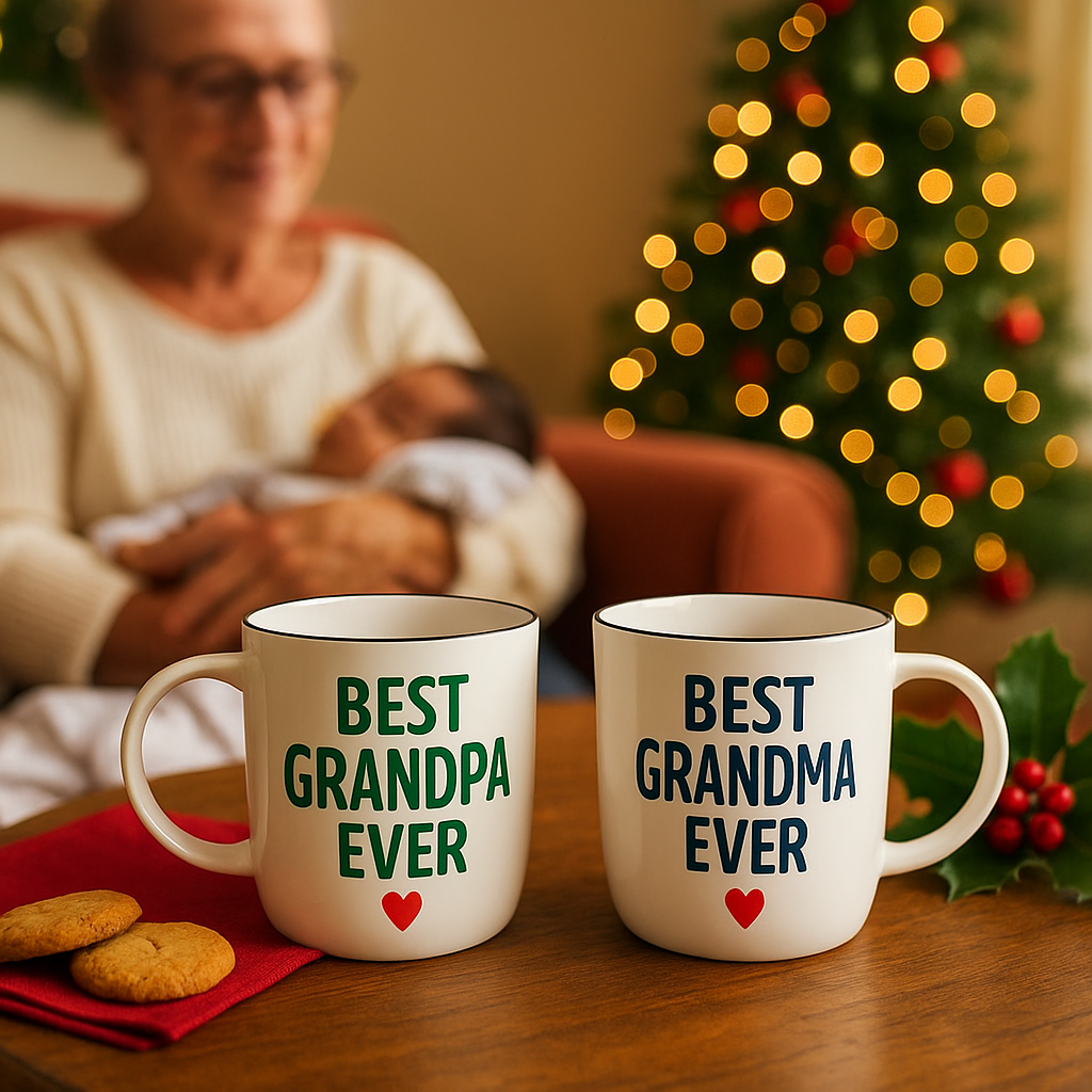 Best Grandma &amp; Grandpa Ever Mug Set