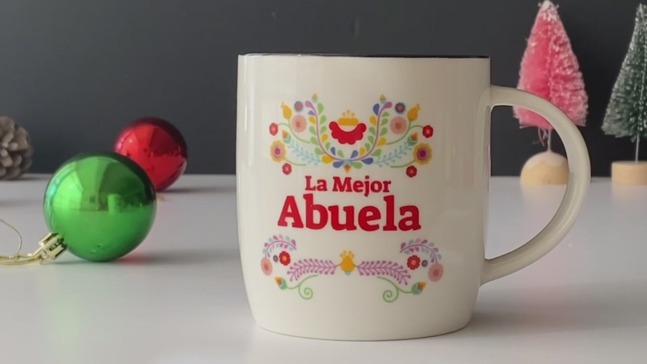 La Mejor Abuela Mug – Colorful Floral Design